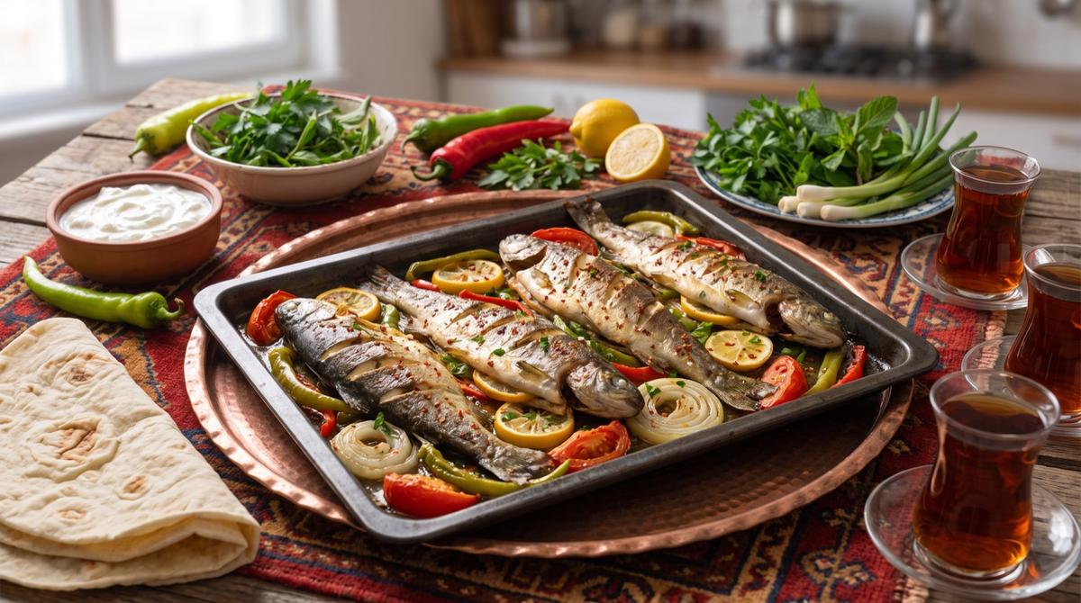 Masiyê tenûrê — Fisch aus dem Ofen nach Van-Art – Rezept und Bild mit KI erstellt, redaktionell geprüft