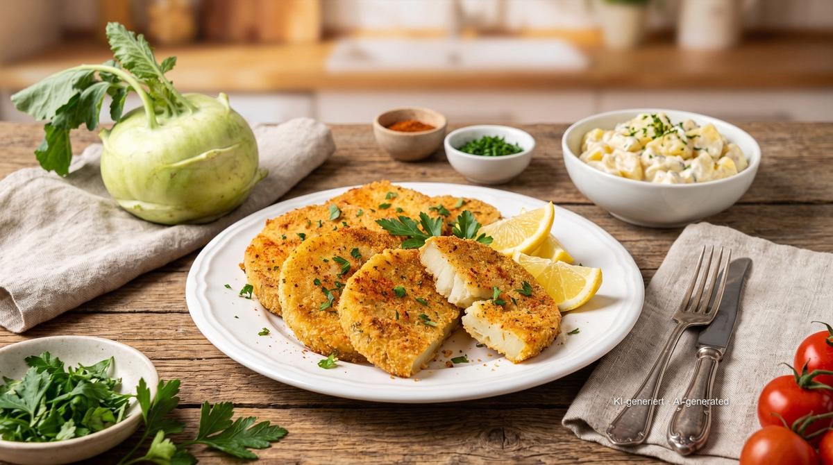 Cotolette di cavolo rapa impanate in friggitrice ad aria – Recipe and image AI-created, editorially reviewed