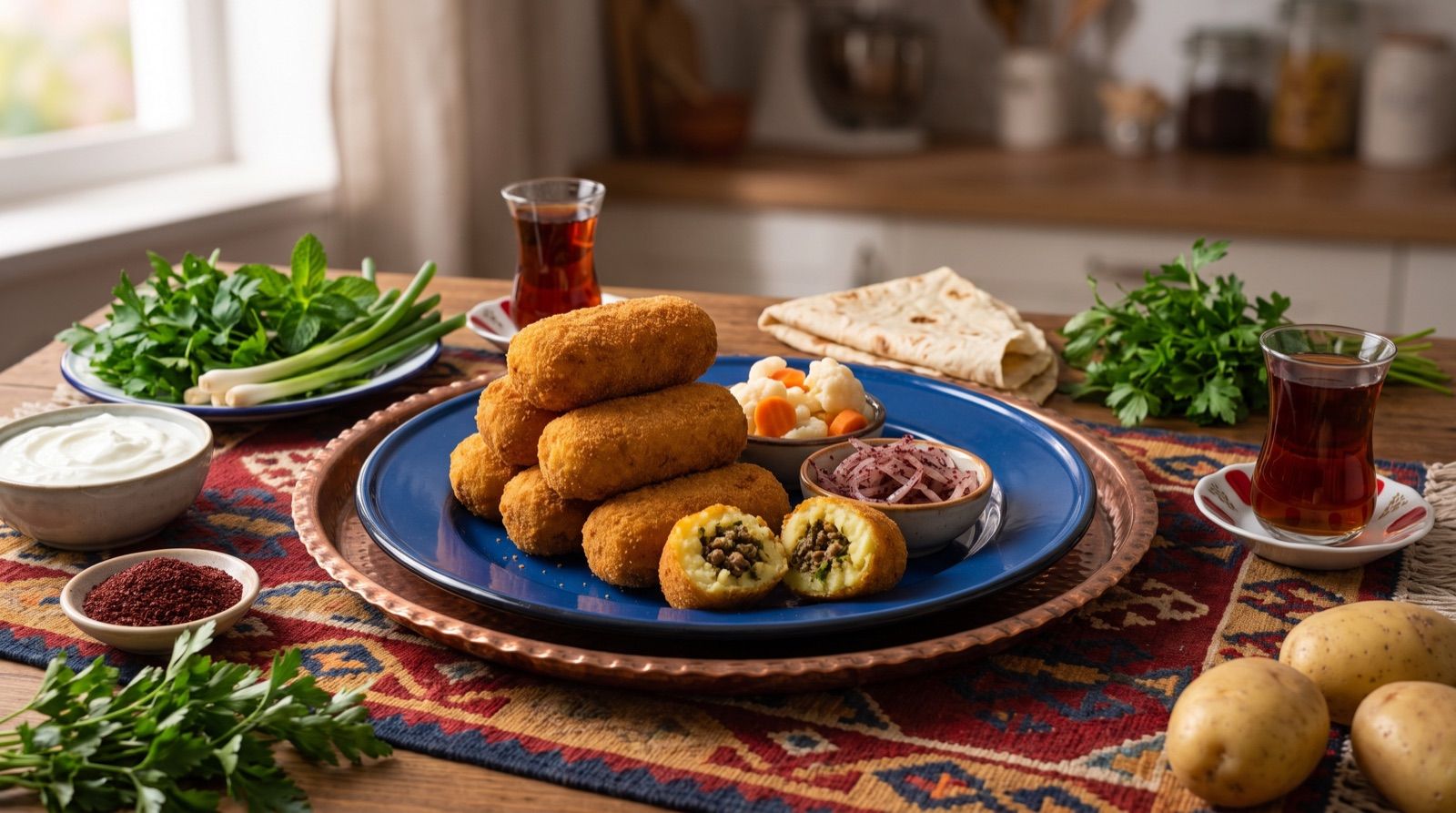 Putête çap — Potato Croquettes with a Minced Meat Filling