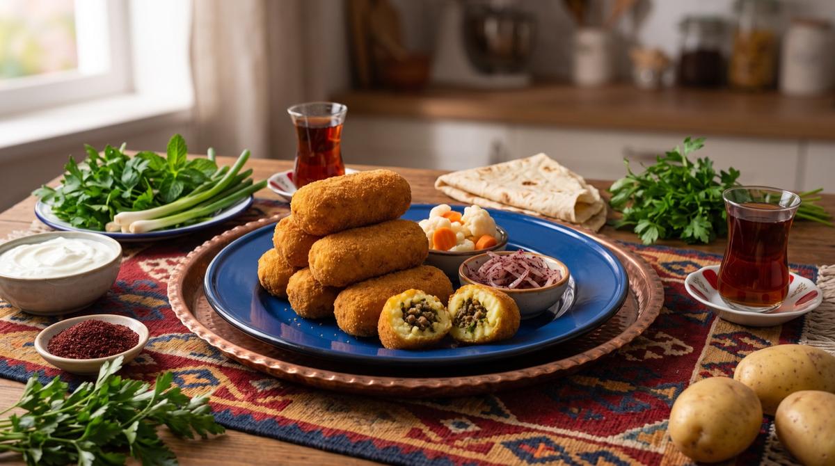 Putête çap — Potato Croquettes with a Minced Meat Filling – Recipe and image AI-created, editorially reviewed