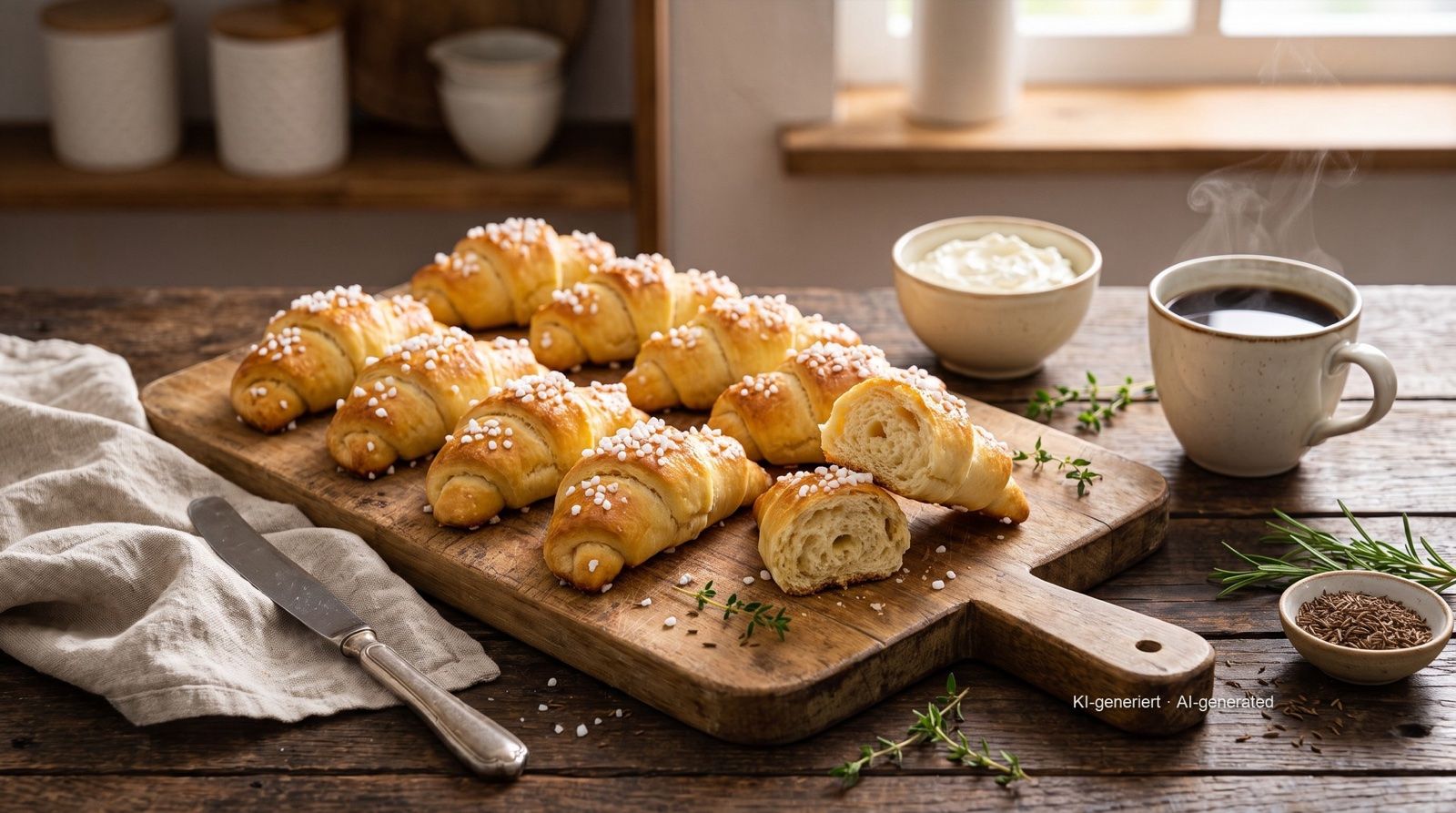 Tvarohové rohlíčky z horkovzdušné fritézy