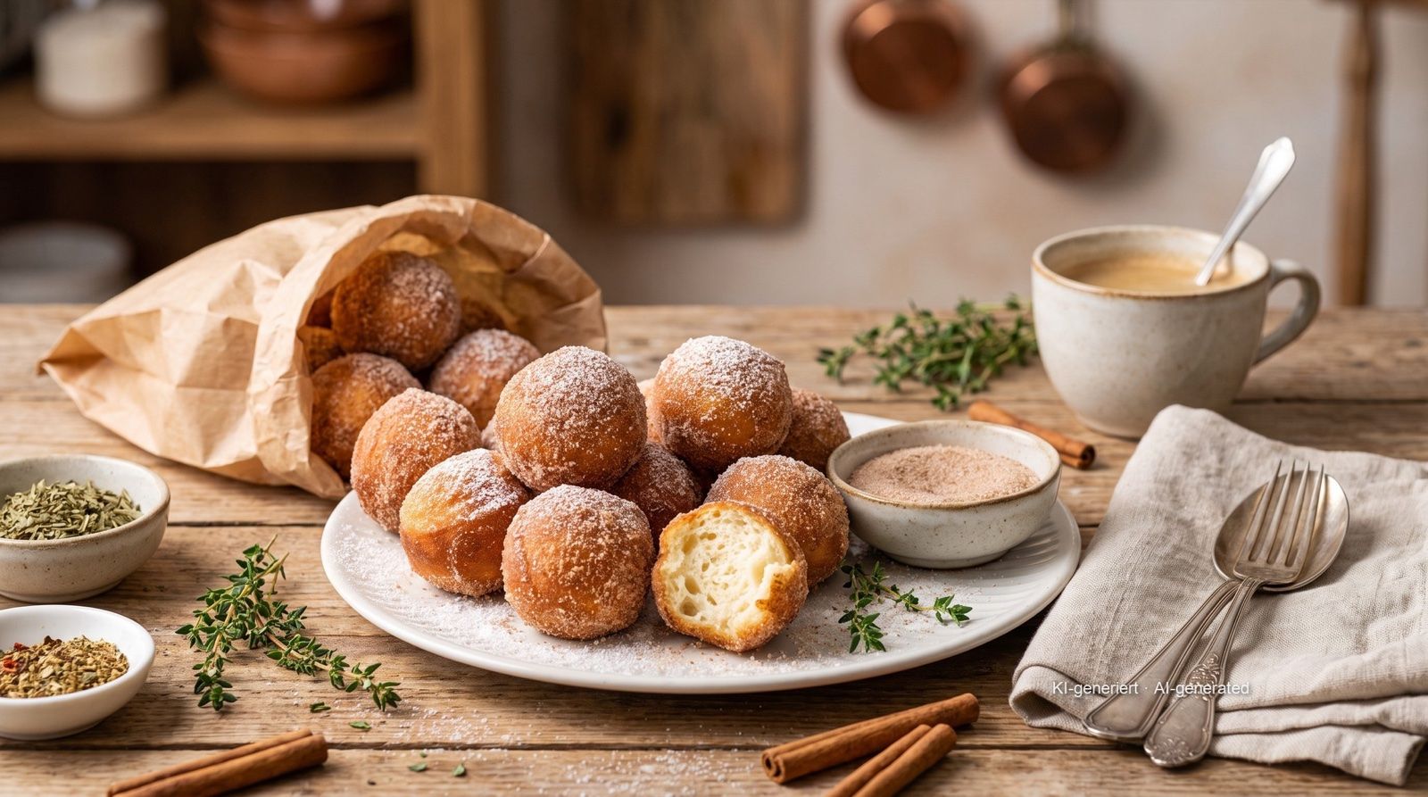 Tvarohové kuličky z horkovzdušné fritézy