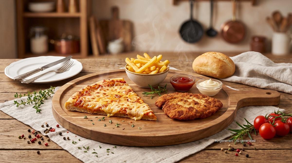 Riscaldare gli avanzi in friggitrice ad aria — la ricetta base – Rezept und Bild mit KI erstellt, redaktionell geprüft