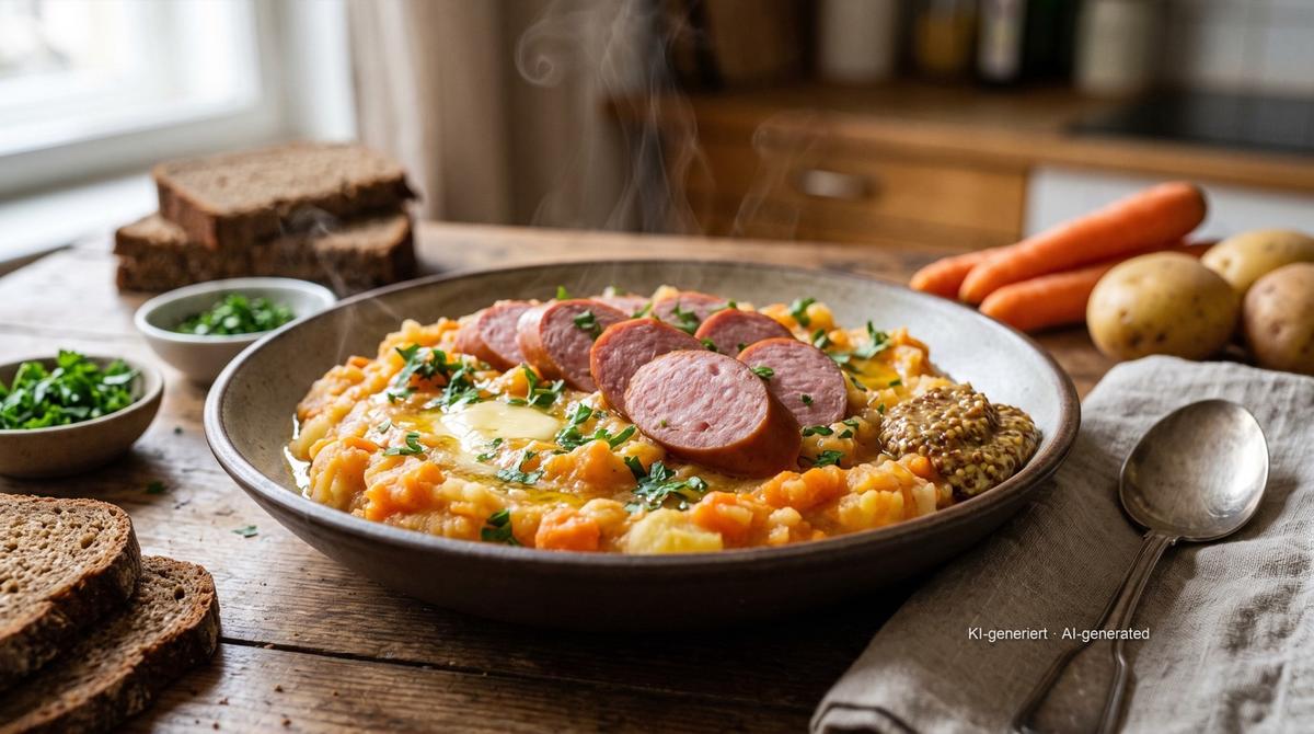 Rheinischer Möhreneintopf – Rezept und Bild mit KI erstellt, redaktionell geprüft