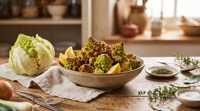 Brokoli Romanesco dengan Air Fryer