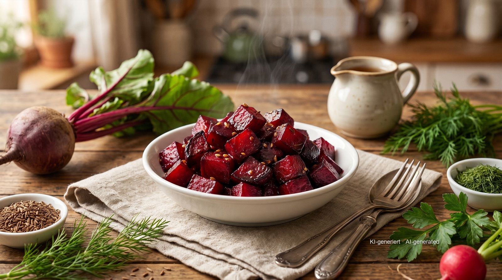 Červená řepa z horkovzdušné fritézy