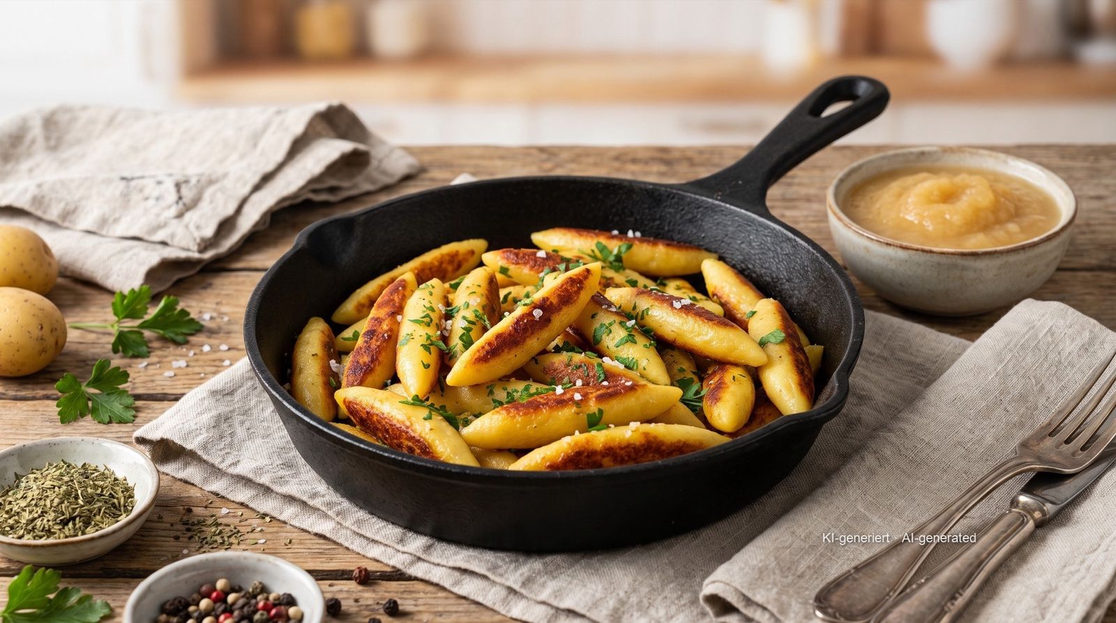 Zelfgemaakte Schupfnudeln (Zwabische aardappelnoedels)
