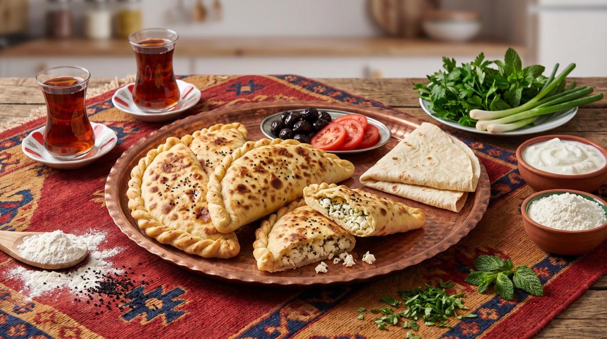 Sermîsak — Teigtaschen mit Lorik, Zwiebel und Petersilie – Rezept und Bild mit KI erstellt, redaktionell geprüft