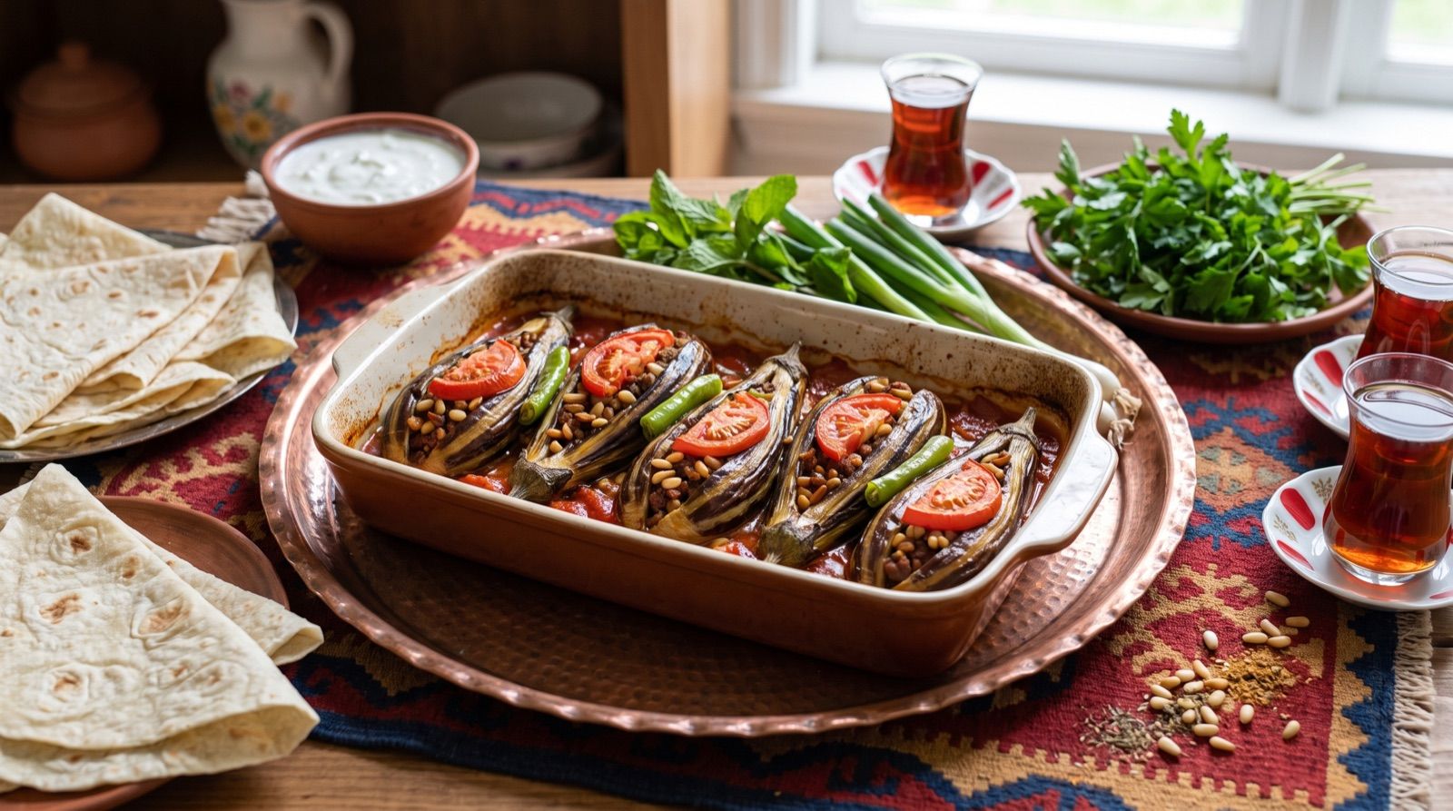 Şêx mehşî — Stuffed Eggplants with Minced Meat