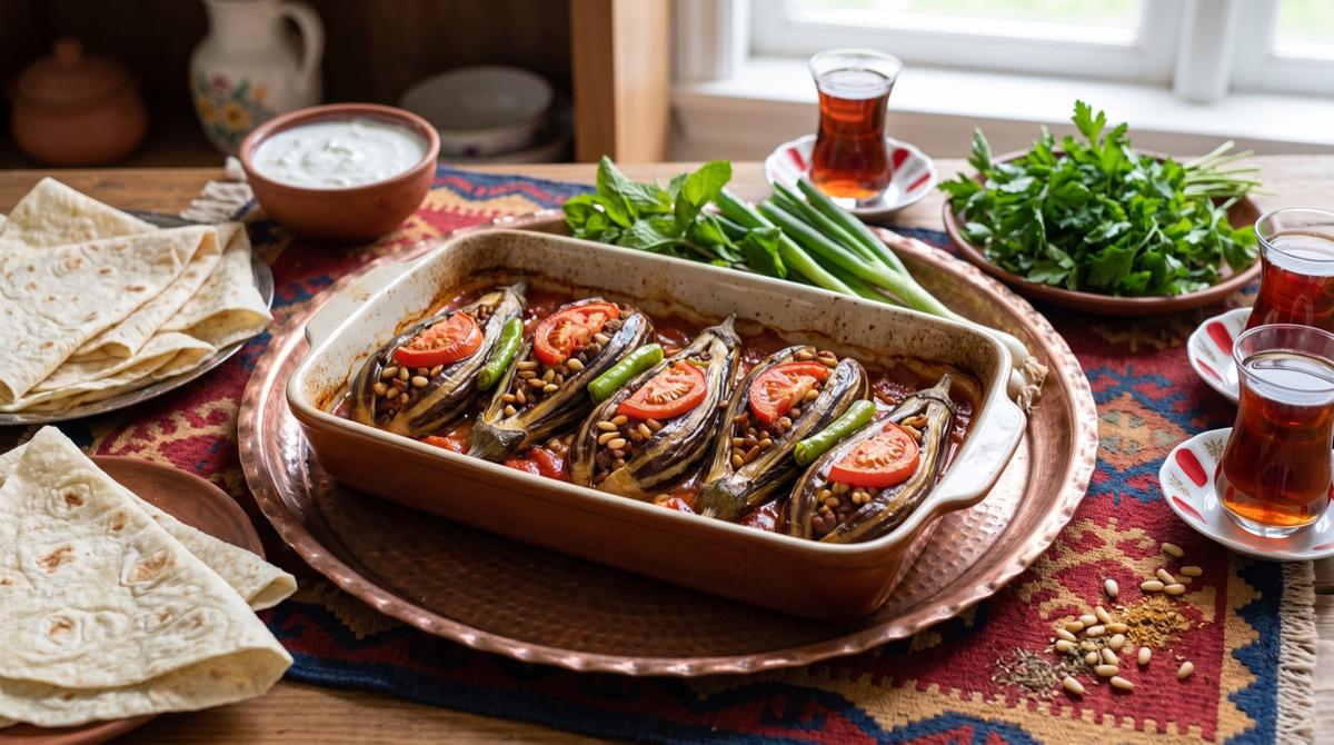 Şêx mehşî — Stuffed Eggplants with Minced Meat – Recipe and image AI-created, editorially reviewed