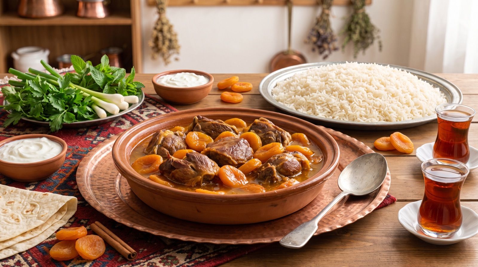 Şileya qeysî — Lamb with Apricots