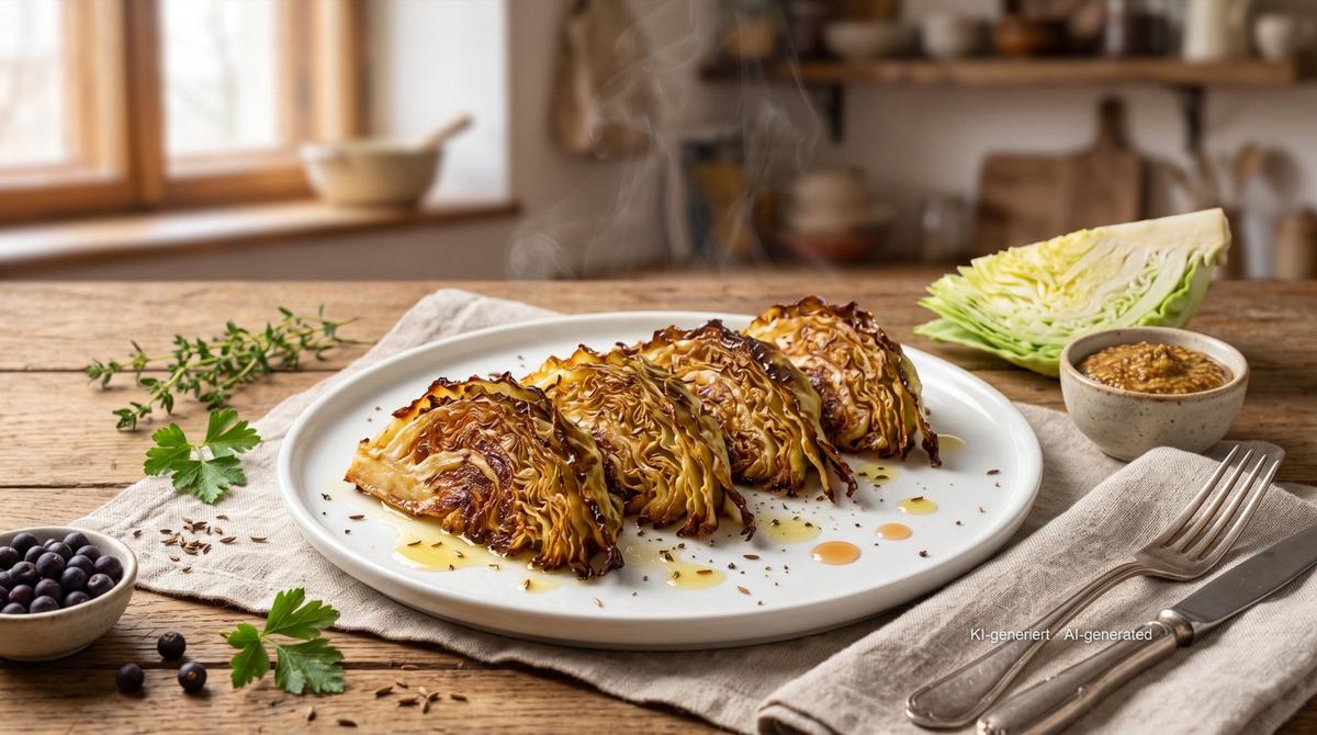 Kapusta szpiczasta z frytkownicy beztłuszczowej – Rezept und Bild mit KI erstellt, redaktionell geprüft
