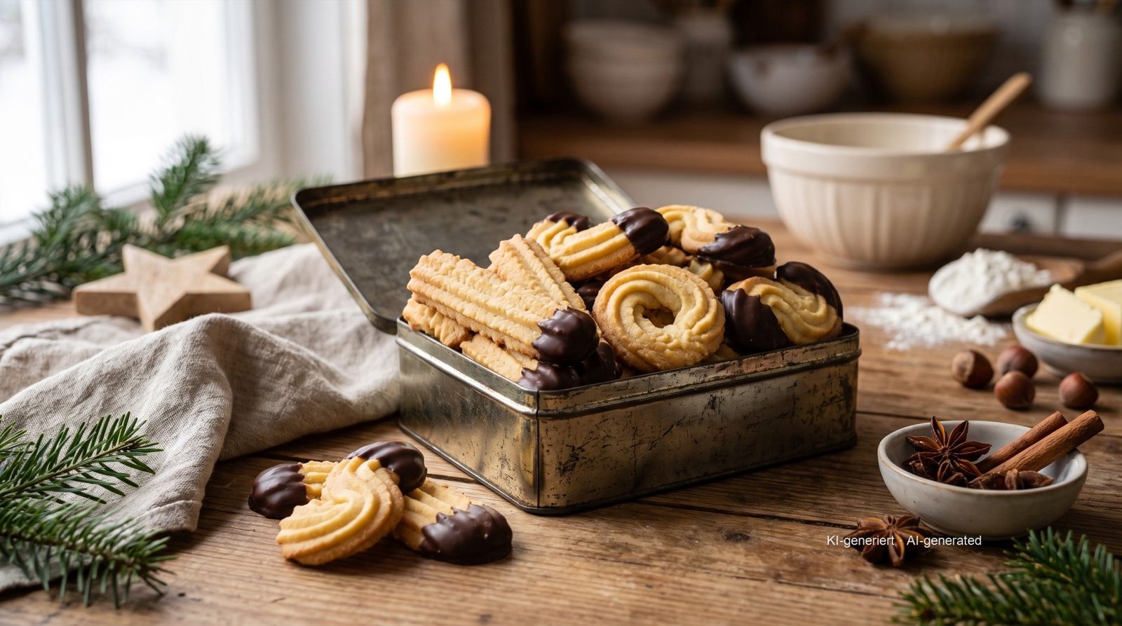 Spritzgebäck (Piped Butter Biscuits)