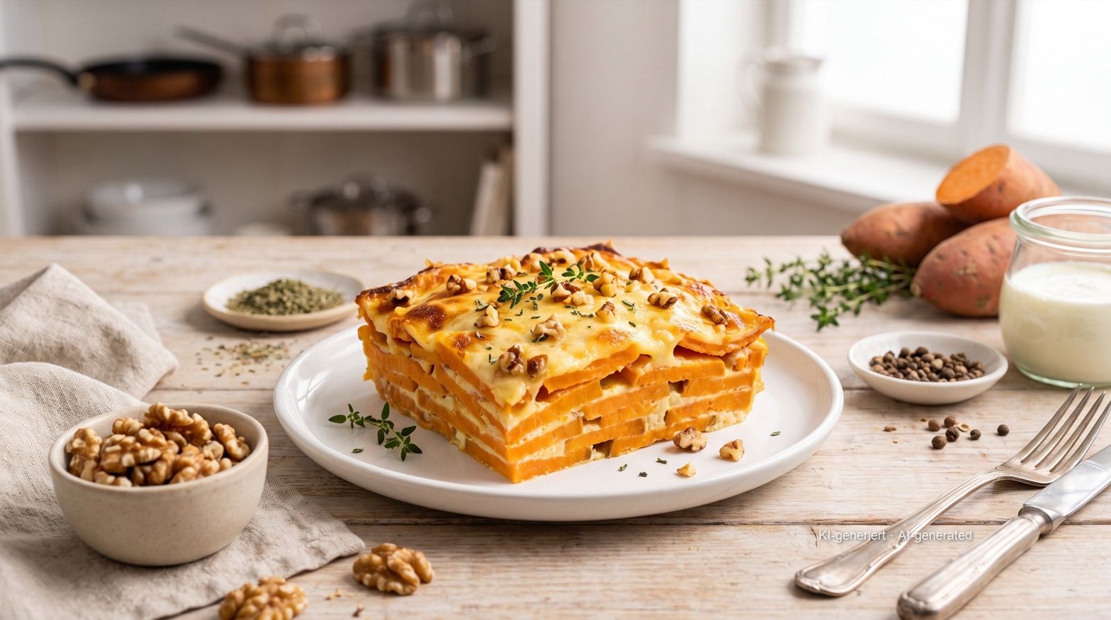 Sweet Potato Bake in a Small Dish from the Airfryer