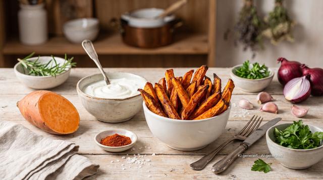 Batata-doce palito na airfryer
