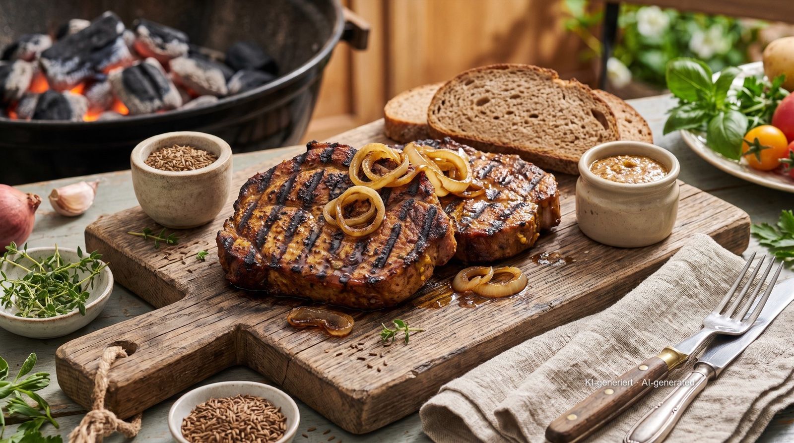 Thüringer Rostbrätel (Thuringian Marinated Grilled Pork)