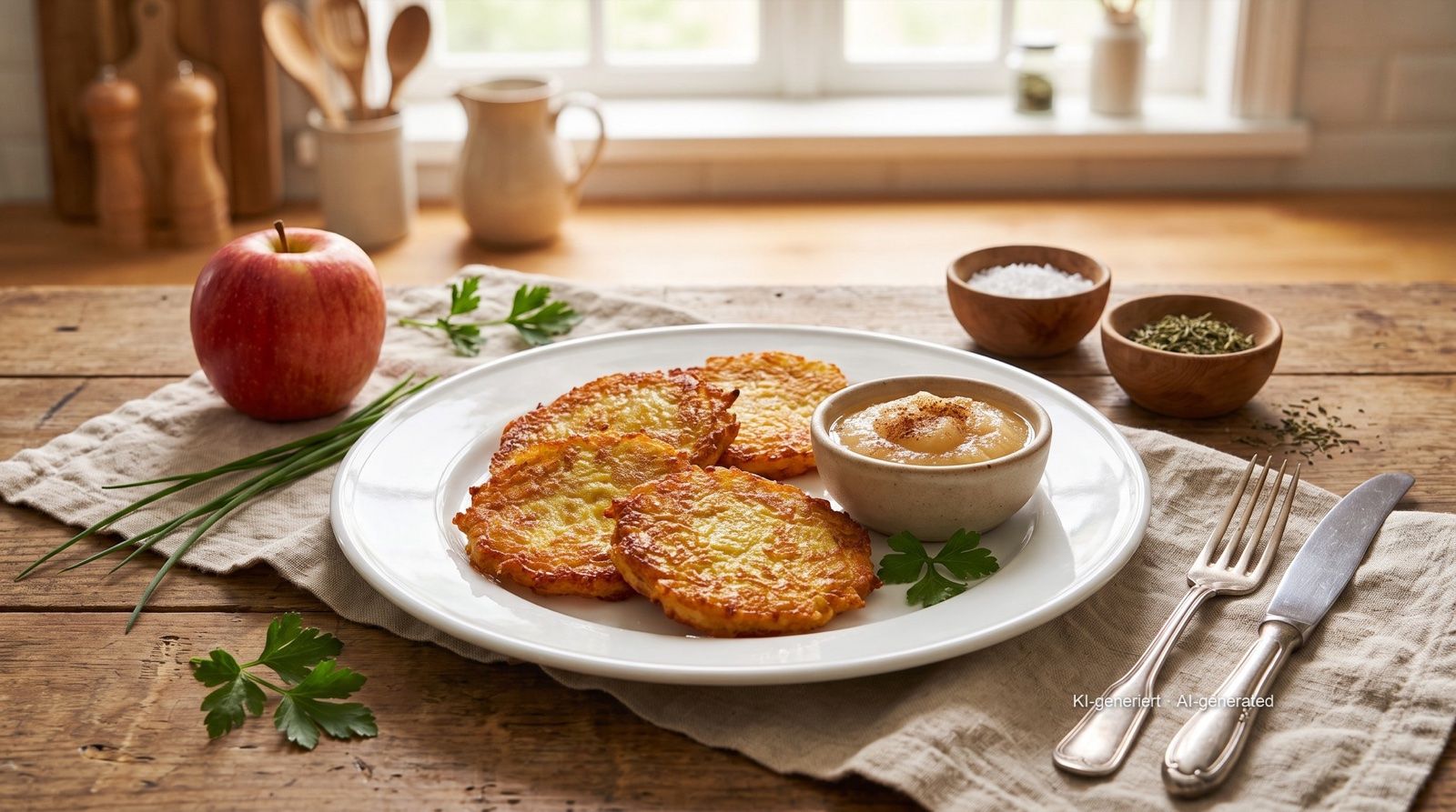 Tiefkühl-Kartoffelpuffer in der Heißluftfritteuse