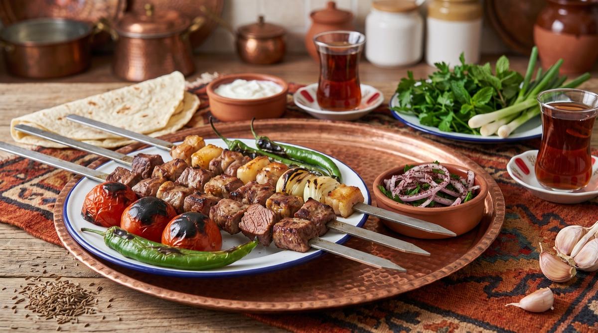 Tike — marinierte Lammwürfel vom Spieß – Rezept und Bild mit KI erstellt, redaktionell geprüft