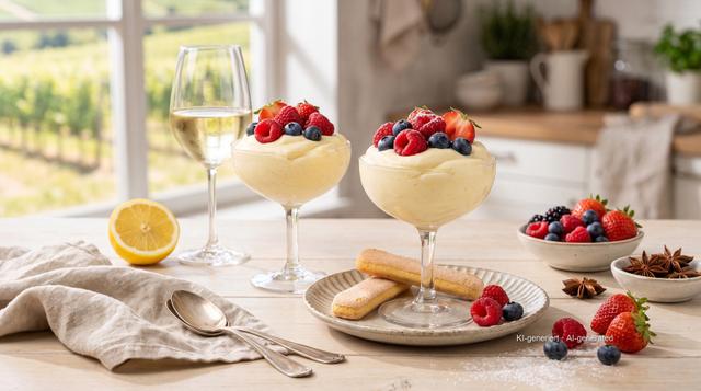 Weinschaumcreme