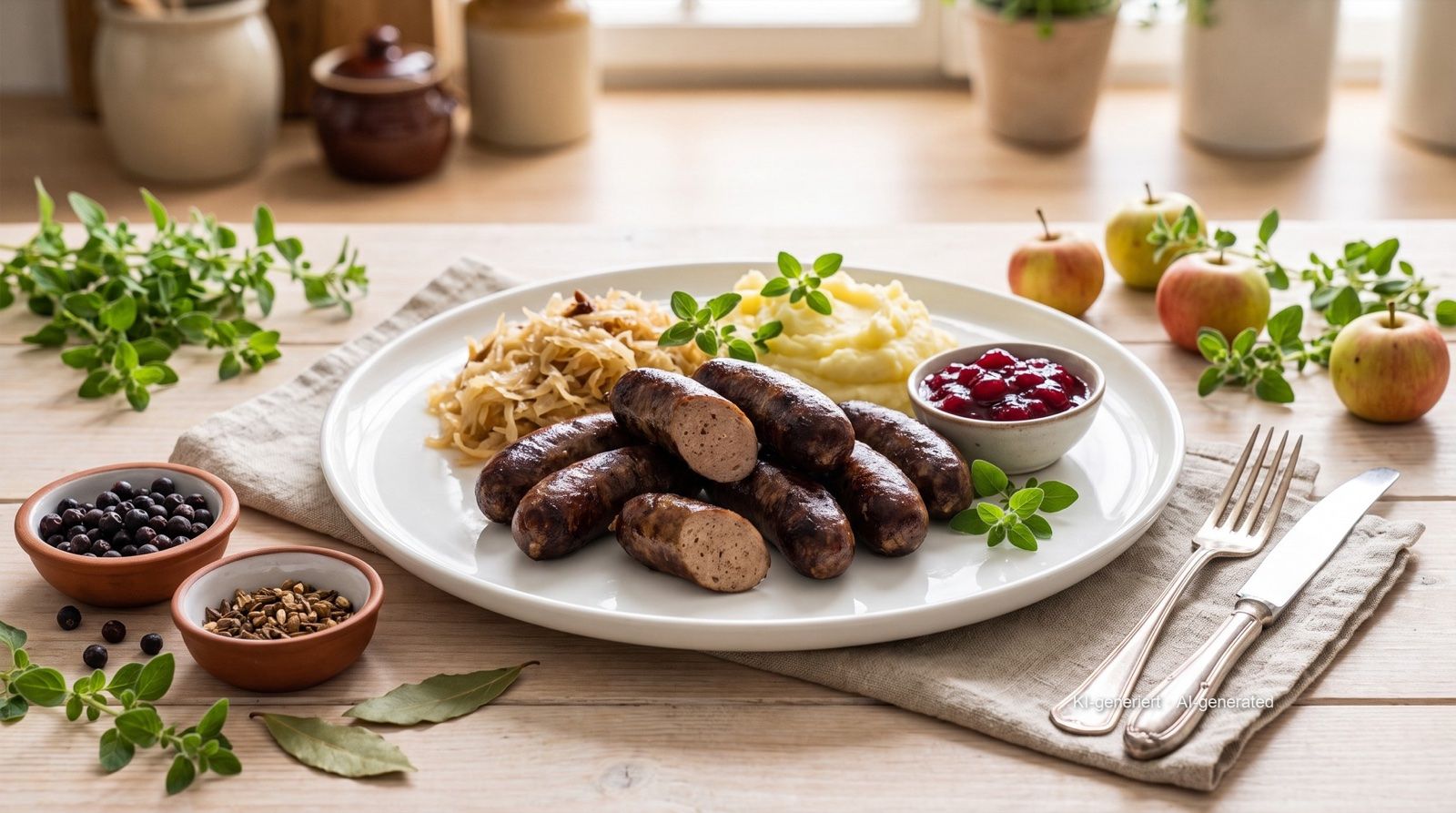 Wildbratwurst aus der Heißluftfritteuse
