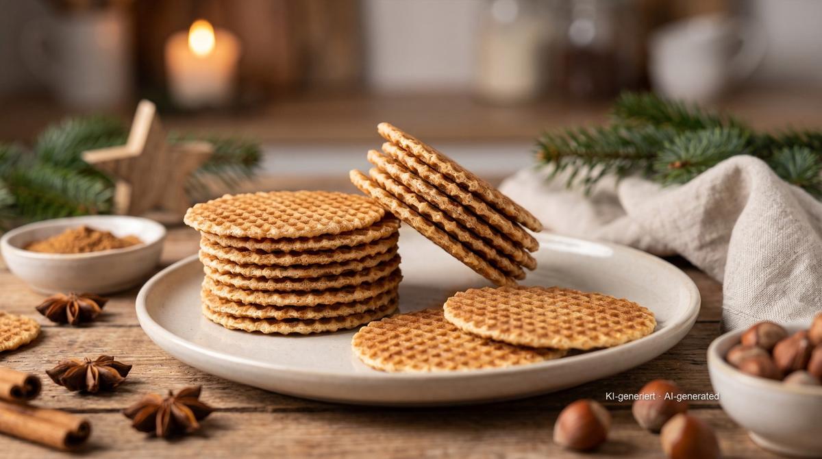 Zimtwaffeln – Rezept und Bild mit KI erstellt, redaktionell geprüft