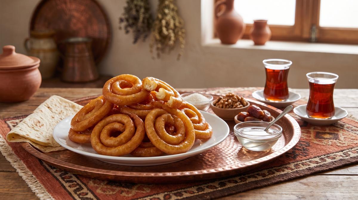 Zingil — frittierte Hefekringel in Sirup – Rezept und Bild mit KI erstellt, redaktionell geprüft