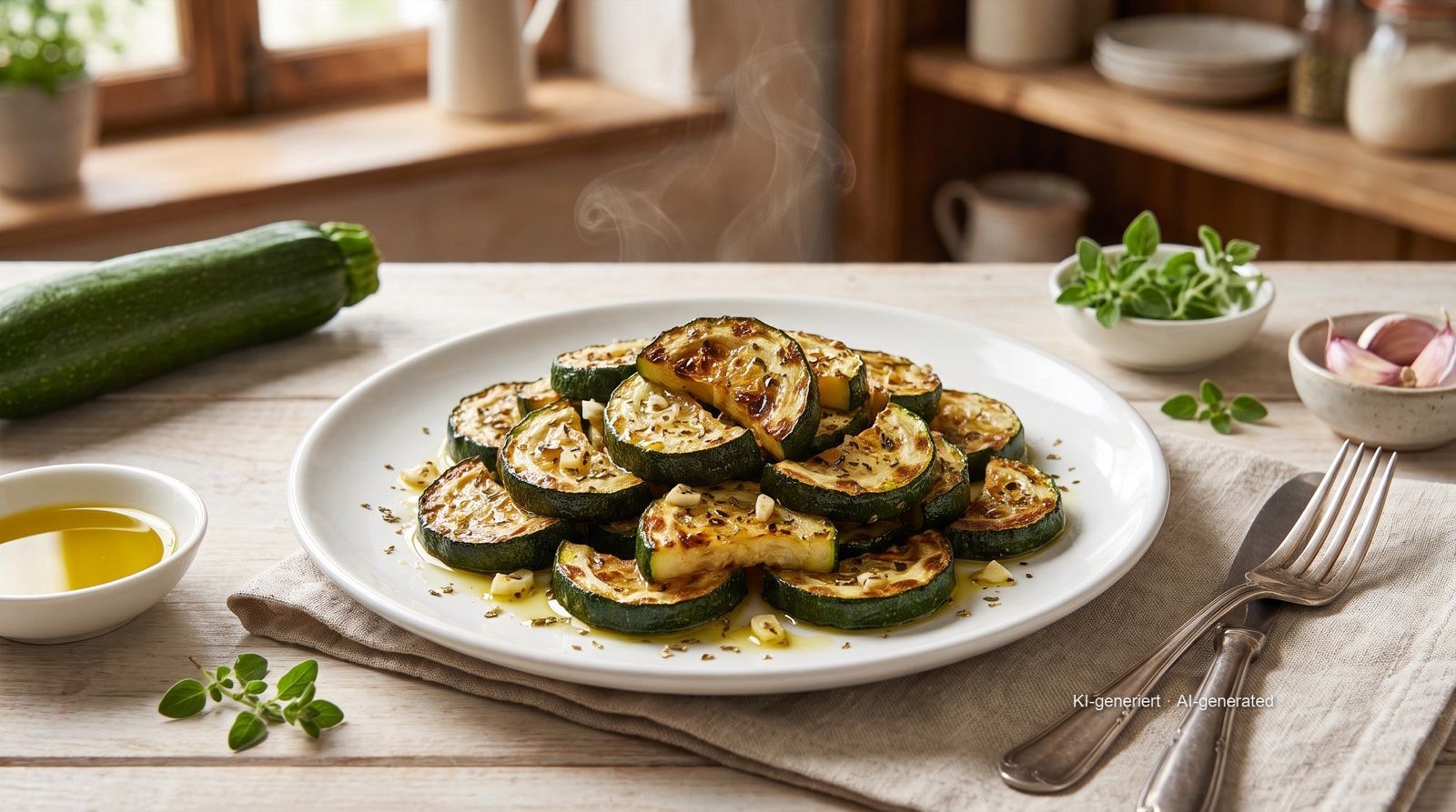 Zucchini aus der Heißluftfritteuse