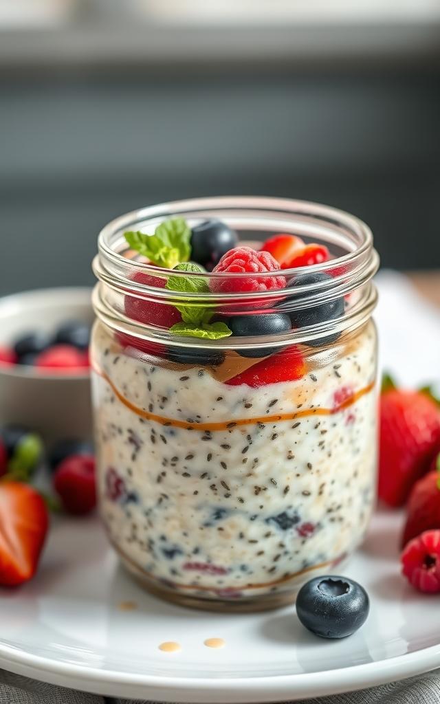Overnight Oats with Berries
