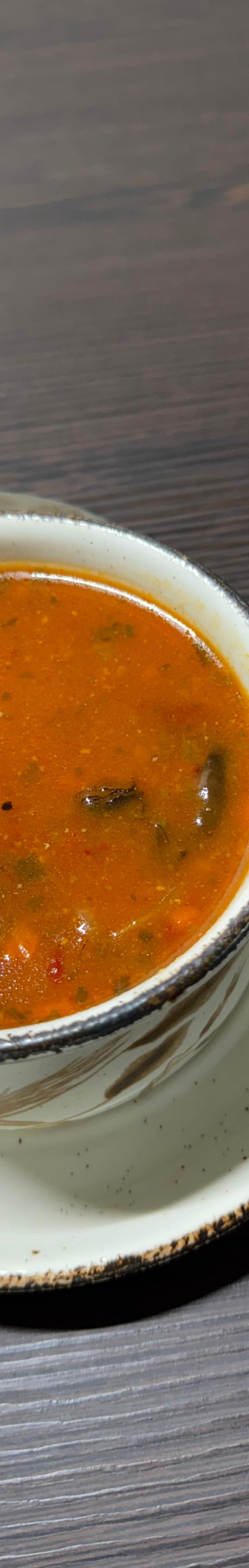 Scharfe Waldpilzsuppe