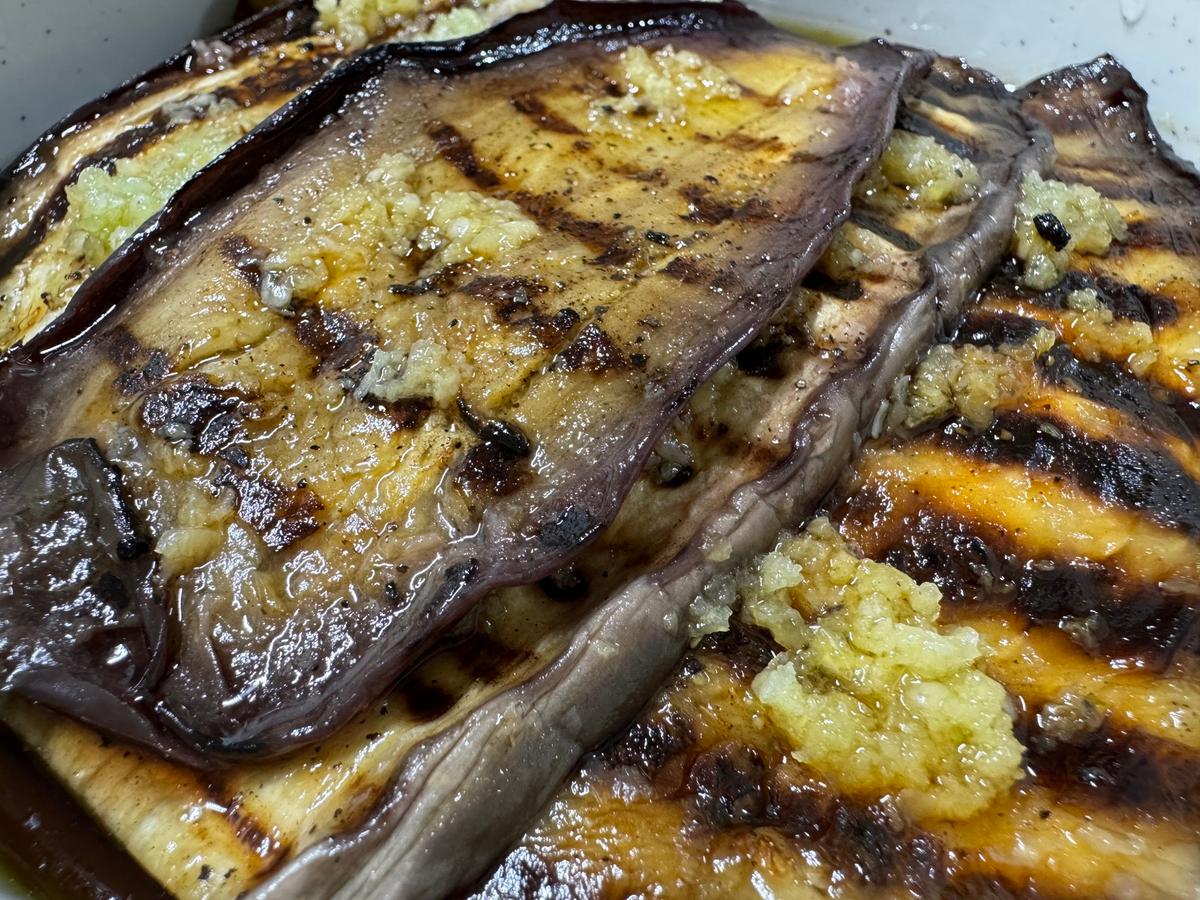 Gegrillte Aubergine
