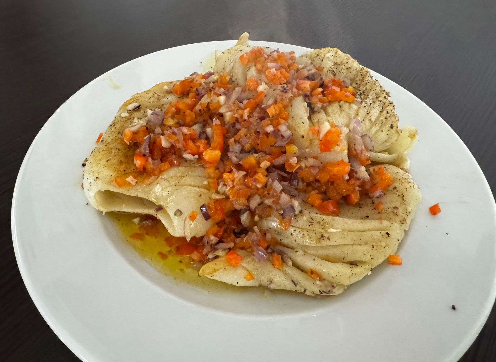 Gegrillte Tintenfischtuben