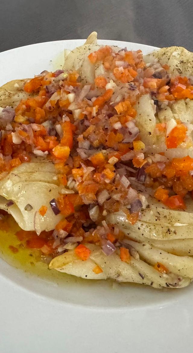 Gegrillte Tintenfischtuben
