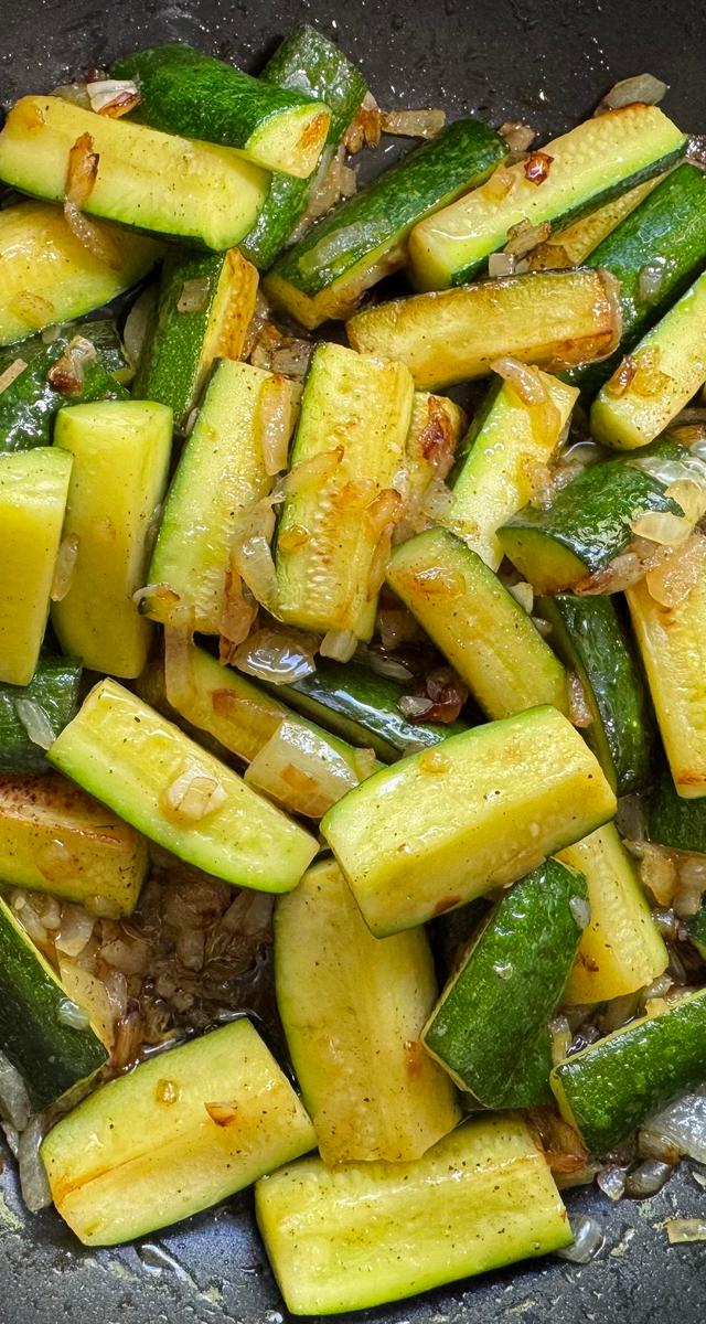 Zucchini gebraten